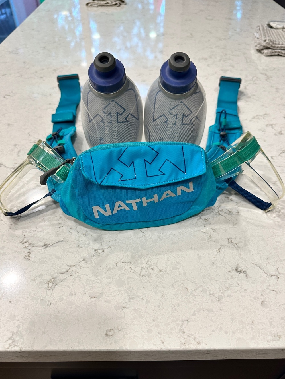 Nathan Women's Hydration Waist Pack - Teal Blue